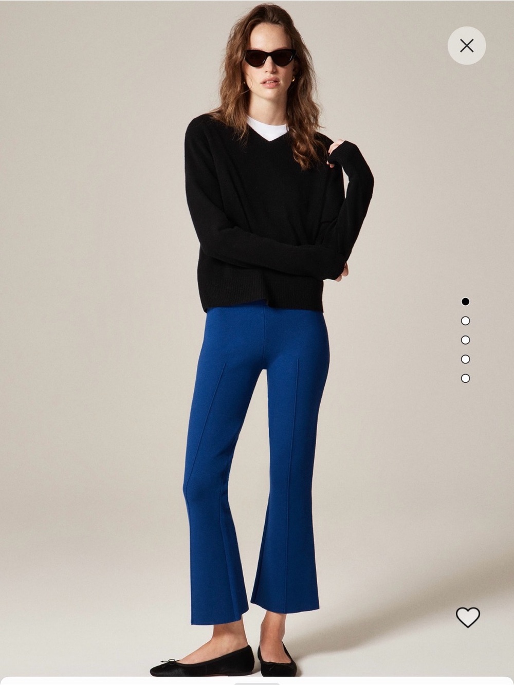 J.Crew New Delaney Kickout Sweater Pant | Graduate Blue | Medium | Classic Fit